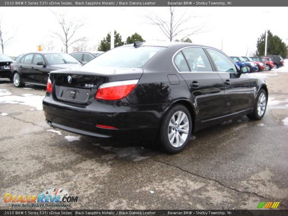 2010 BMW 5 Series 535i xDrive Sedan Black Sapphire Metallic / Black Dakota Leather Photo #5
