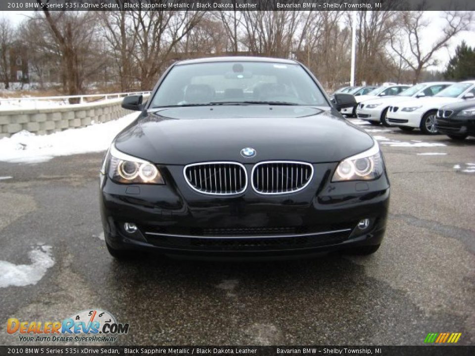 2010 BMW 5 Series 535i xDrive Sedan Black Sapphire Metallic / Black Dakota Leather Photo #8
