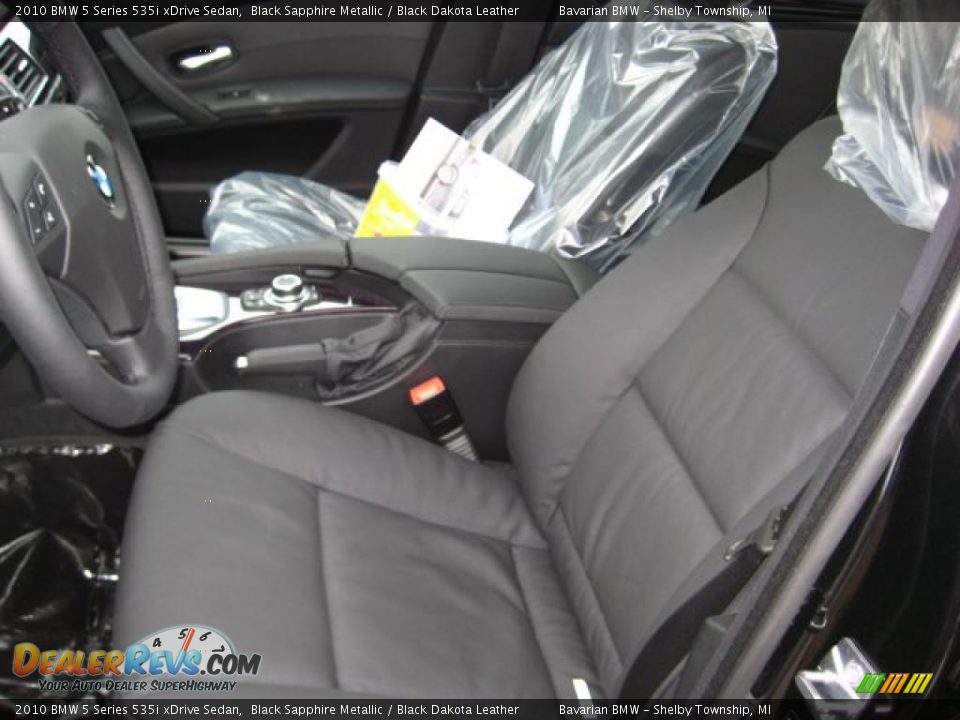2010 BMW 5 Series 535i xDrive Sedan Black Sapphire Metallic / Black Dakota Leather Photo #10