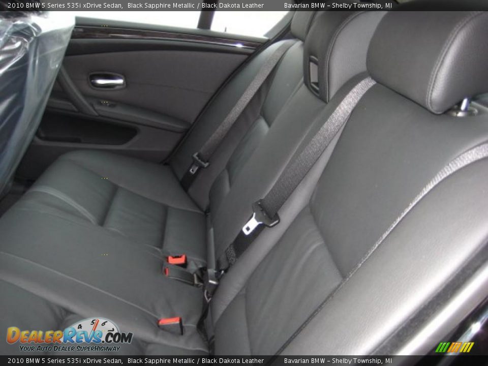 2010 BMW 5 Series 535i xDrive Sedan Black Sapphire Metallic / Black Dakota Leather Photo #11