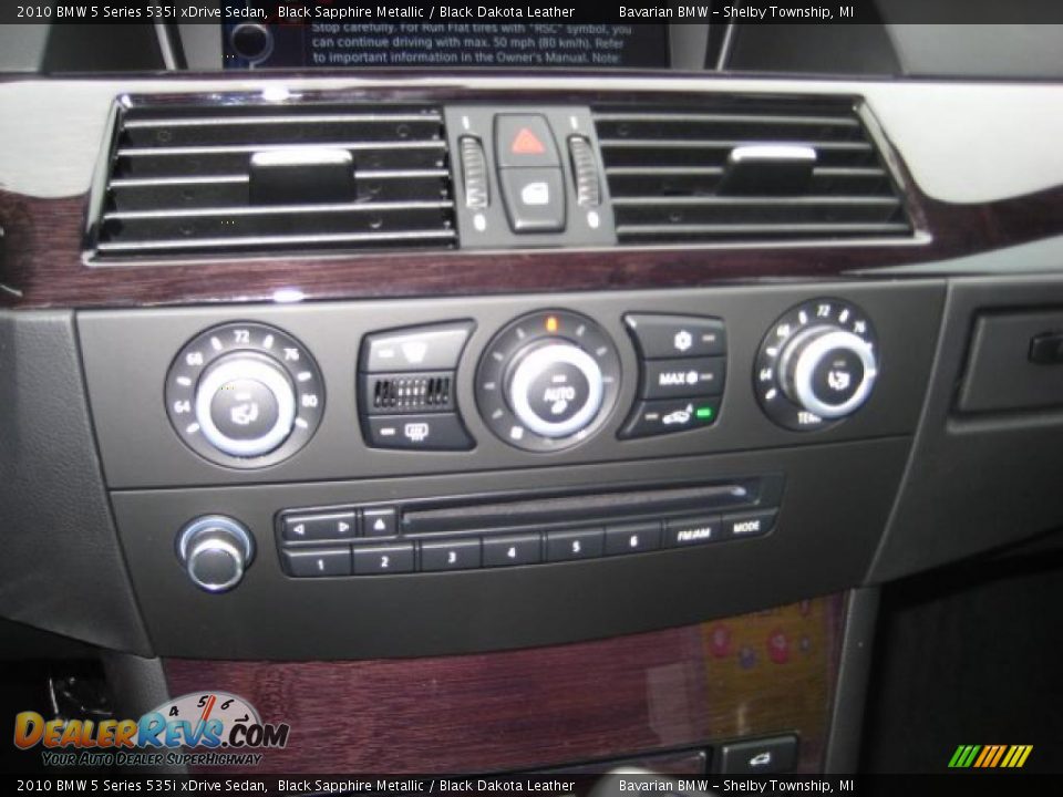 2010 BMW 5 Series 535i xDrive Sedan Black Sapphire Metallic / Black Dakota Leather Photo #13