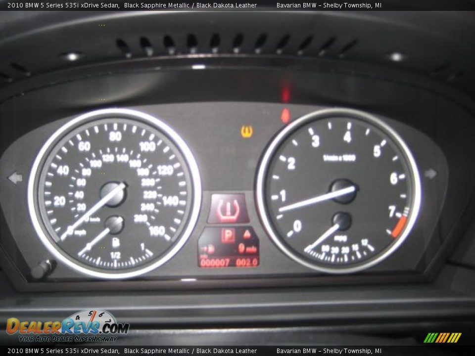 2010 BMW 5 Series 535i xDrive Sedan Black Sapphire Metallic / Black Dakota Leather Photo #17