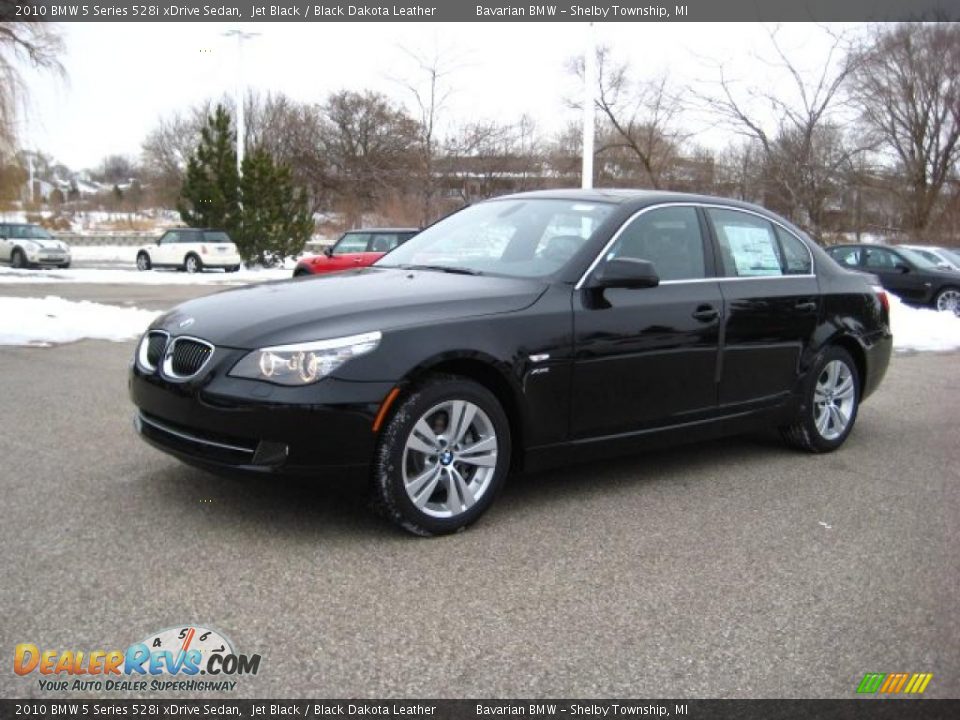 2010 BMW 5 Series 528i xDrive Sedan Jet Black / Black Dakota Leather Photo #1