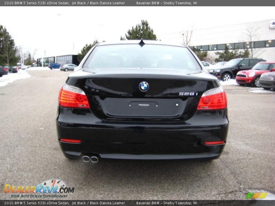 2010 BMW 5 Series 528i xDrive Sedan Jet Black / Black Dakota Leather Photo #4