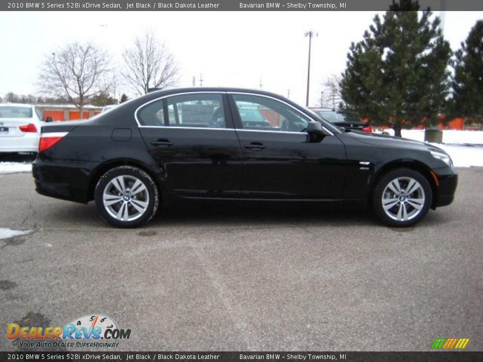 2010 BMW 5 Series 528i xDrive Sedan Jet Black / Black Dakota Leather Photo #6