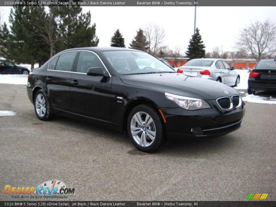 2010 BMW 5 Series 528i xDrive Sedan Jet Black / Black Dakota Leather Photo #7