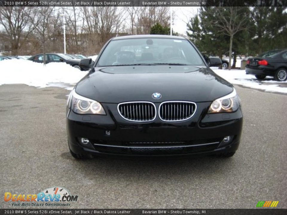 2010 BMW 5 Series 528i xDrive Sedan Jet Black / Black Dakota Leather Photo #8