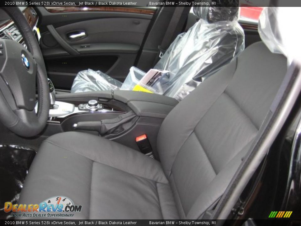 2010 BMW 5 Series 528i xDrive Sedan Jet Black / Black Dakota Leather Photo #10