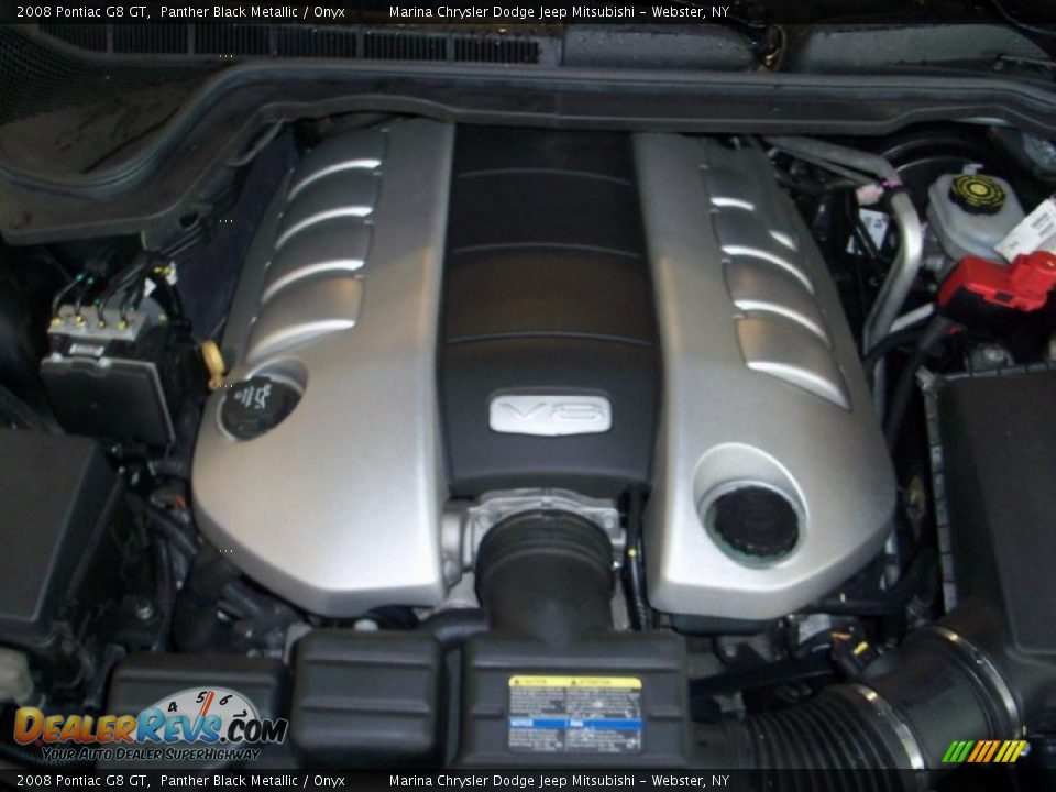 2008 Pontiac G8 GT Panther Black Metallic / Onyx Photo #14