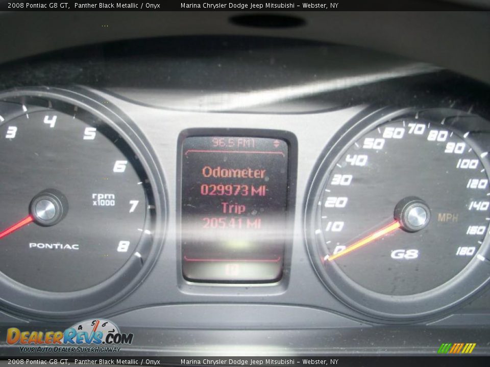 2008 Pontiac G8 GT Panther Black Metallic / Onyx Photo #25