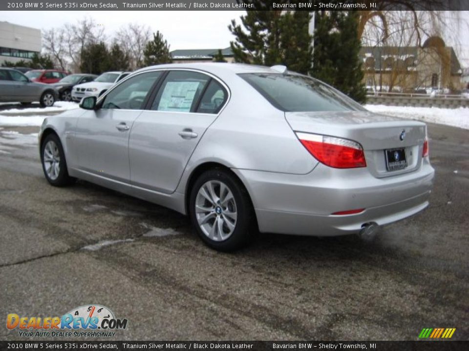 2010 BMW 5 Series 535i xDrive Sedan Titanium Silver Metallic / Black Dakota Leather Photo #3