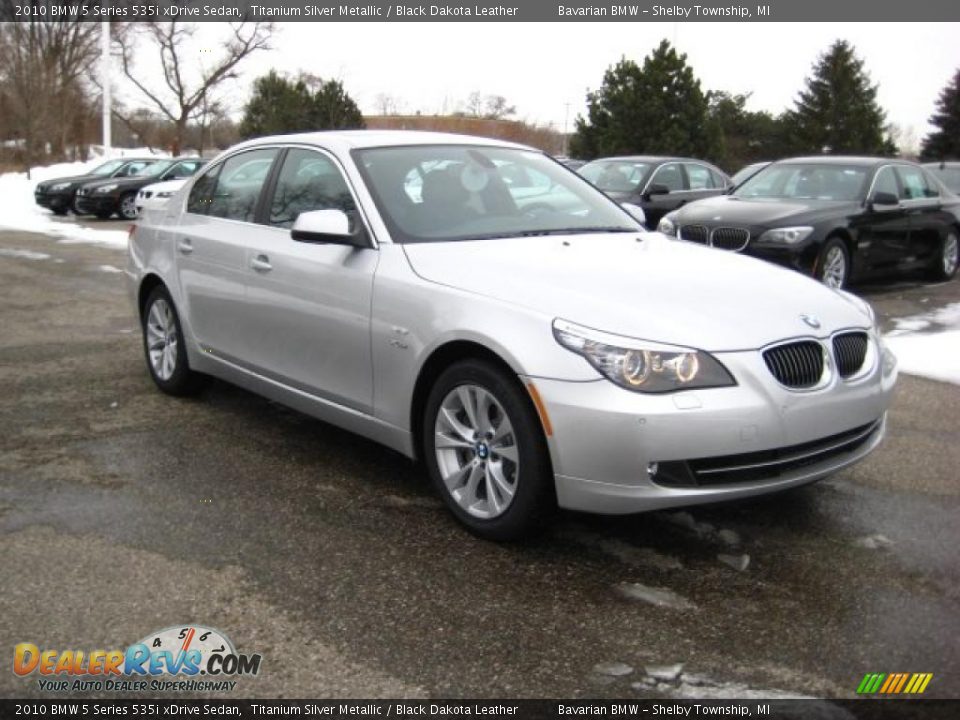 2010 BMW 5 Series 535i xDrive Sedan Titanium Silver Metallic / Black Dakota Leather Photo #7