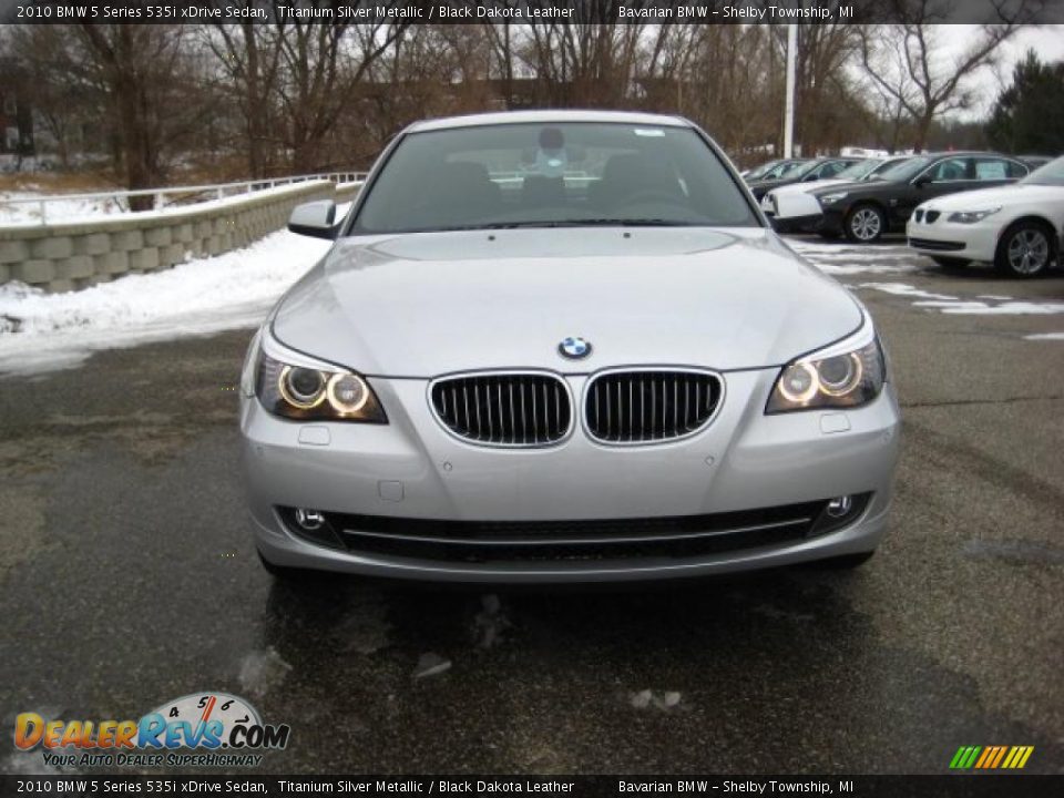2010 BMW 5 Series 535i xDrive Sedan Titanium Silver Metallic / Black Dakota Leather Photo #8