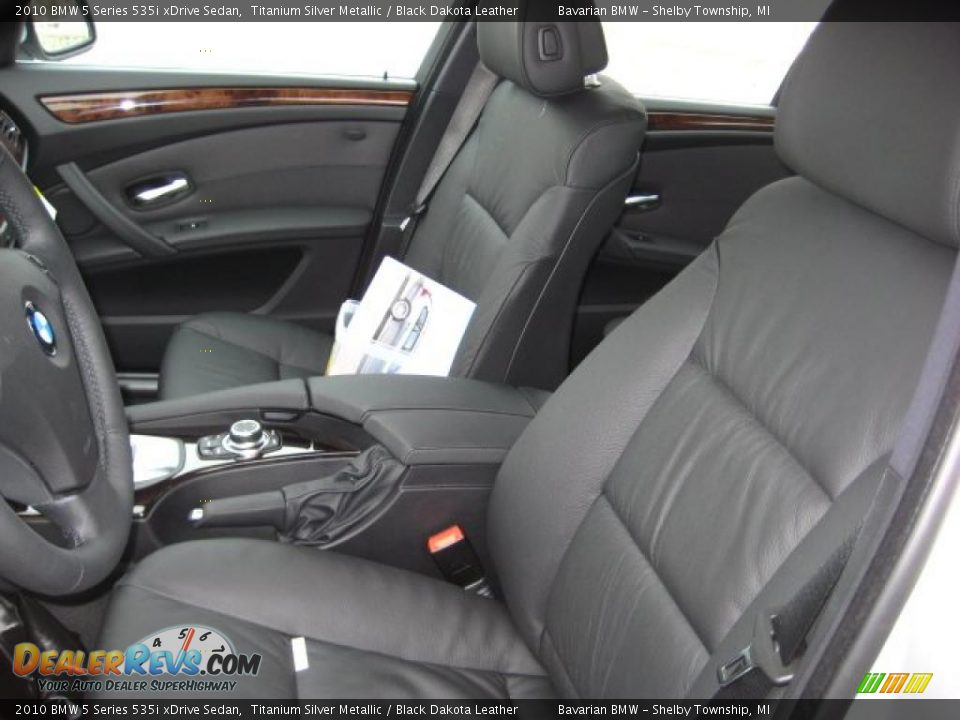 2010 BMW 5 Series 535i xDrive Sedan Titanium Silver Metallic / Black Dakota Leather Photo #10