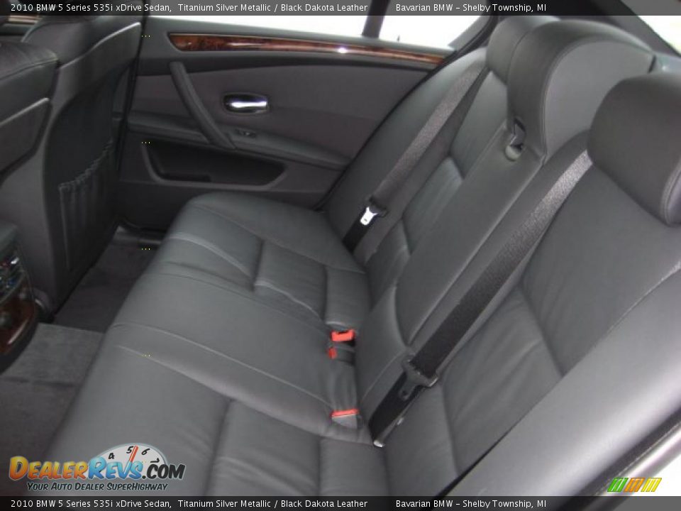 2010 BMW 5 Series 535i xDrive Sedan Titanium Silver Metallic / Black Dakota Leather Photo #11