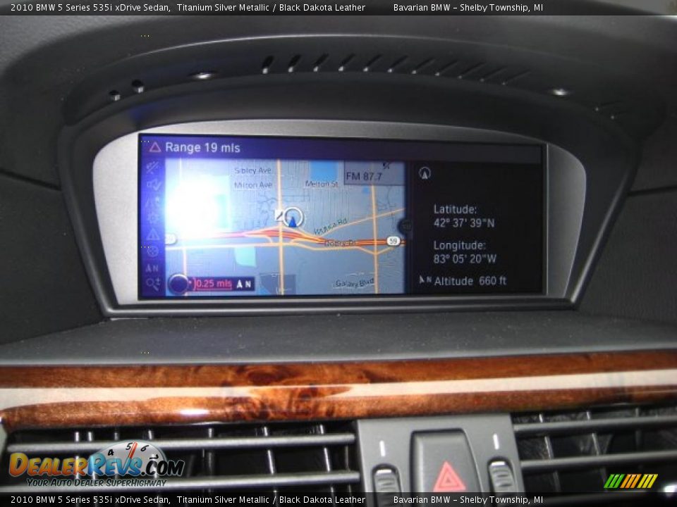 2010 BMW 5 Series 535i xDrive Sedan Titanium Silver Metallic / Black Dakota Leather Photo #14