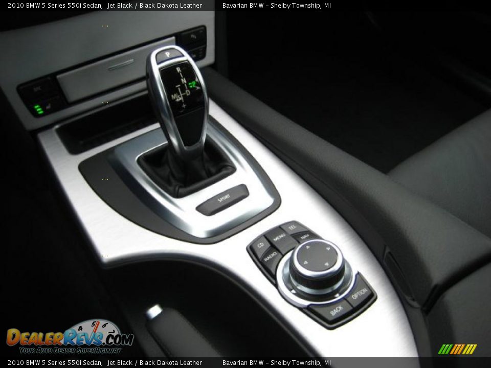 2010 BMW 5 Series 550i Sedan Jet Black / Black Dakota Leather Photo #14