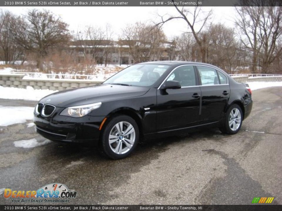 2010 BMW 5 Series 528i xDrive Sedan Jet Black / Black Dakota Leather Photo #1