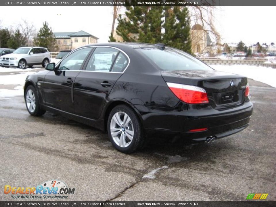 2010 BMW 5 Series 528i xDrive Sedan Jet Black / Black Dakota Leather Photo #3
