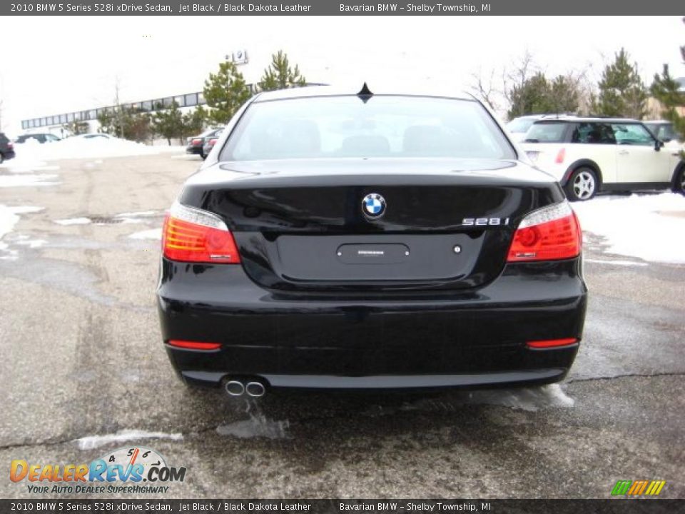 2010 BMW 5 Series 528i xDrive Sedan Jet Black / Black Dakota Leather Photo #4