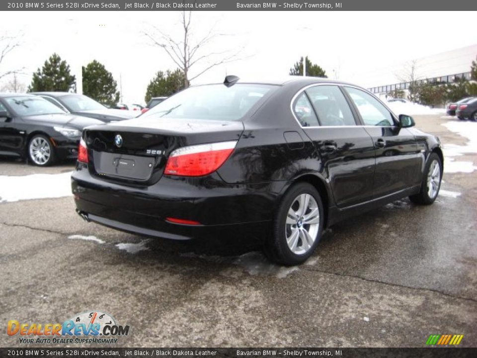 2010 BMW 5 Series 528i xDrive Sedan Jet Black / Black Dakota Leather Photo #5
