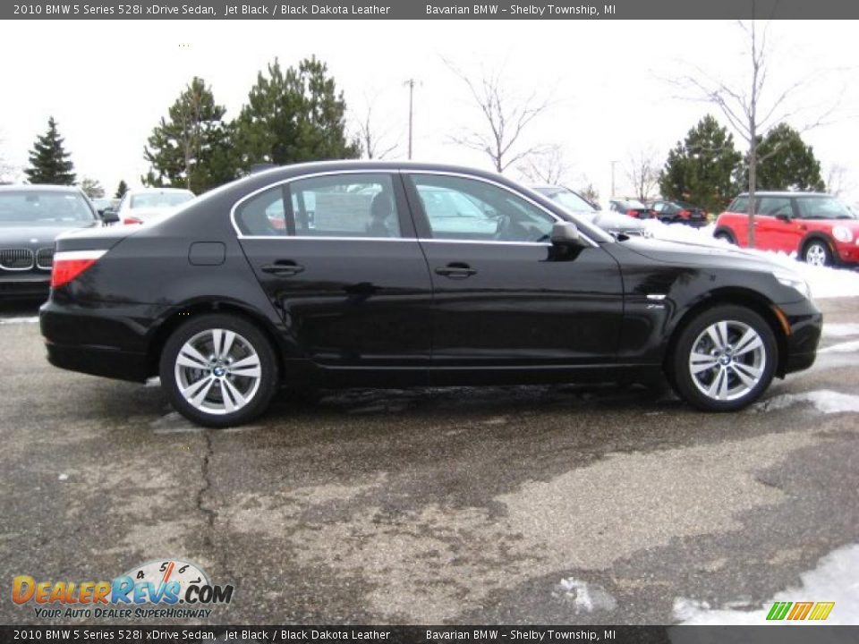 2010 BMW 5 Series 528i xDrive Sedan Jet Black / Black Dakota Leather Photo #6