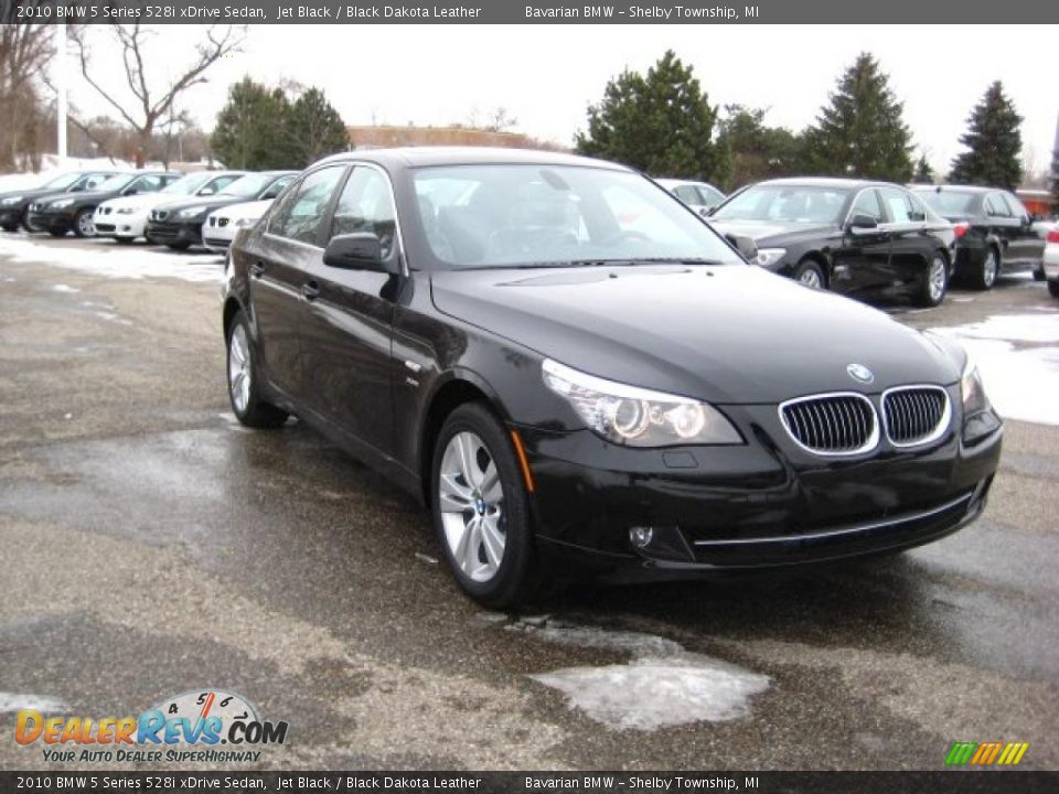 2010 BMW 5 Series 528i xDrive Sedan Jet Black / Black Dakota Leather Photo #7