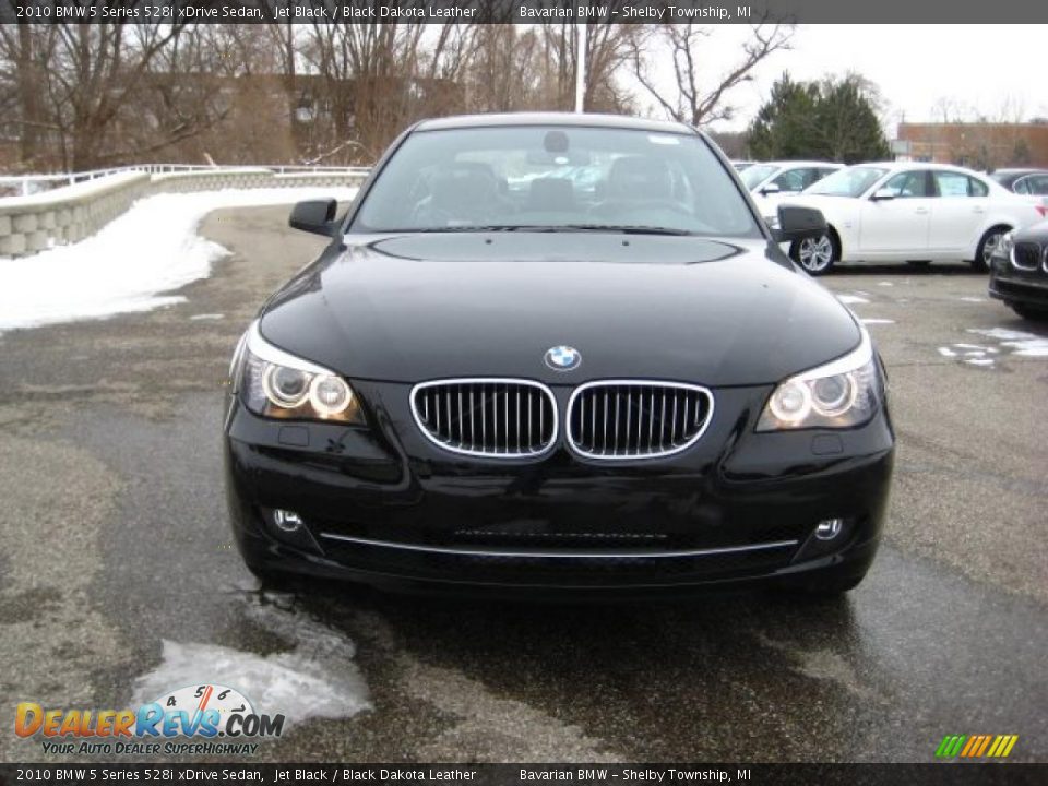 2010 BMW 5 Series 528i xDrive Sedan Jet Black / Black Dakota Leather Photo #8