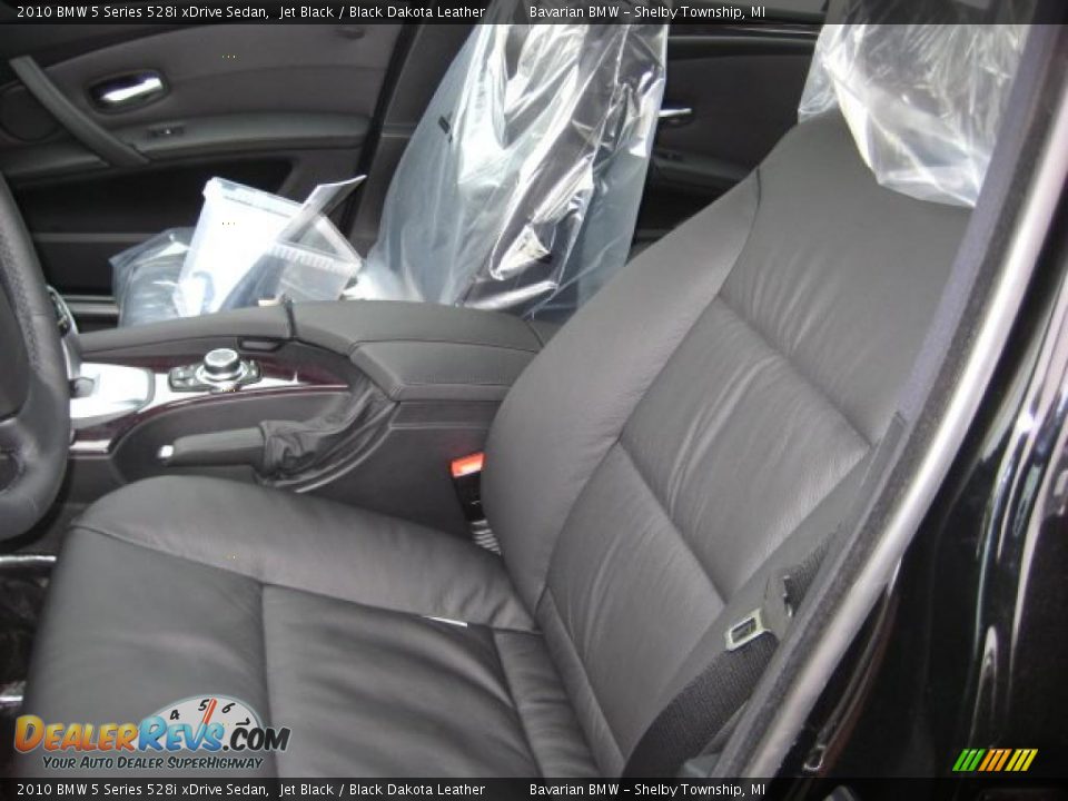2010 BMW 5 Series 528i xDrive Sedan Jet Black / Black Dakota Leather Photo #10