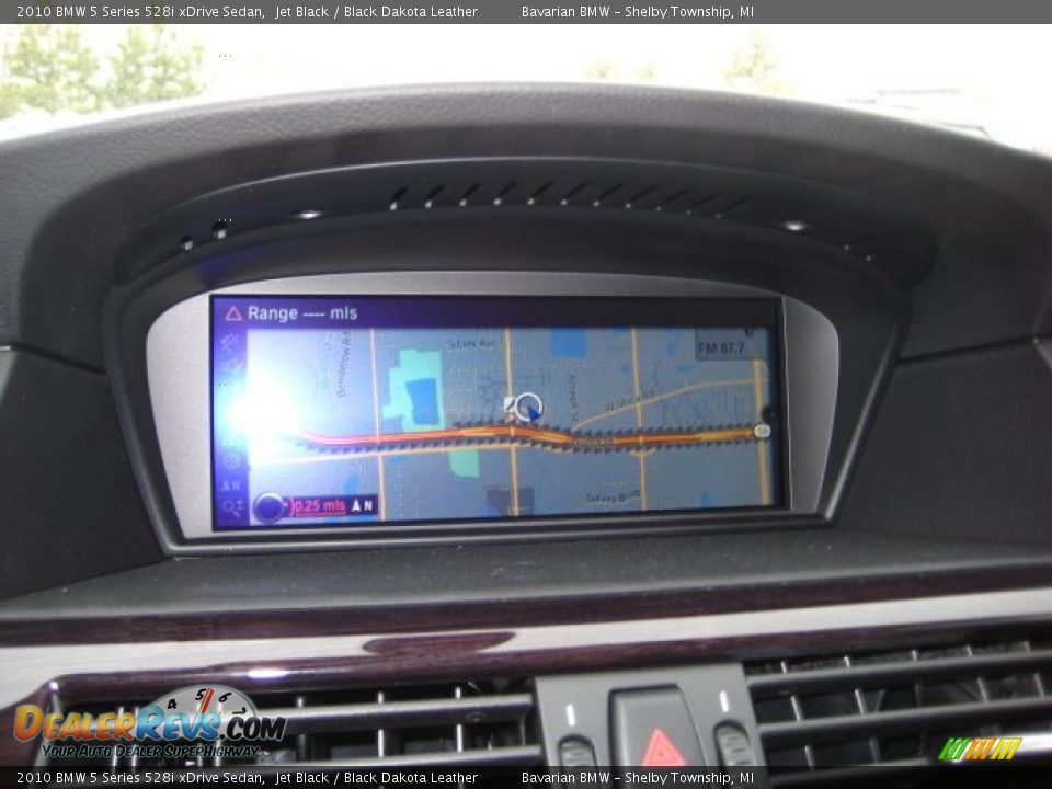 2010 BMW 5 Series 528i xDrive Sedan Jet Black / Black Dakota Leather Photo #15