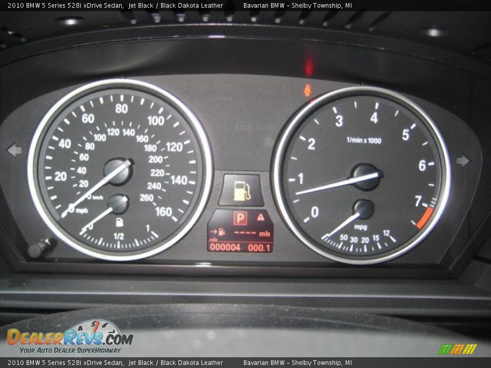 2010 BMW 5 Series 528i xDrive Sedan Jet Black / Black Dakota Leather Photo #17