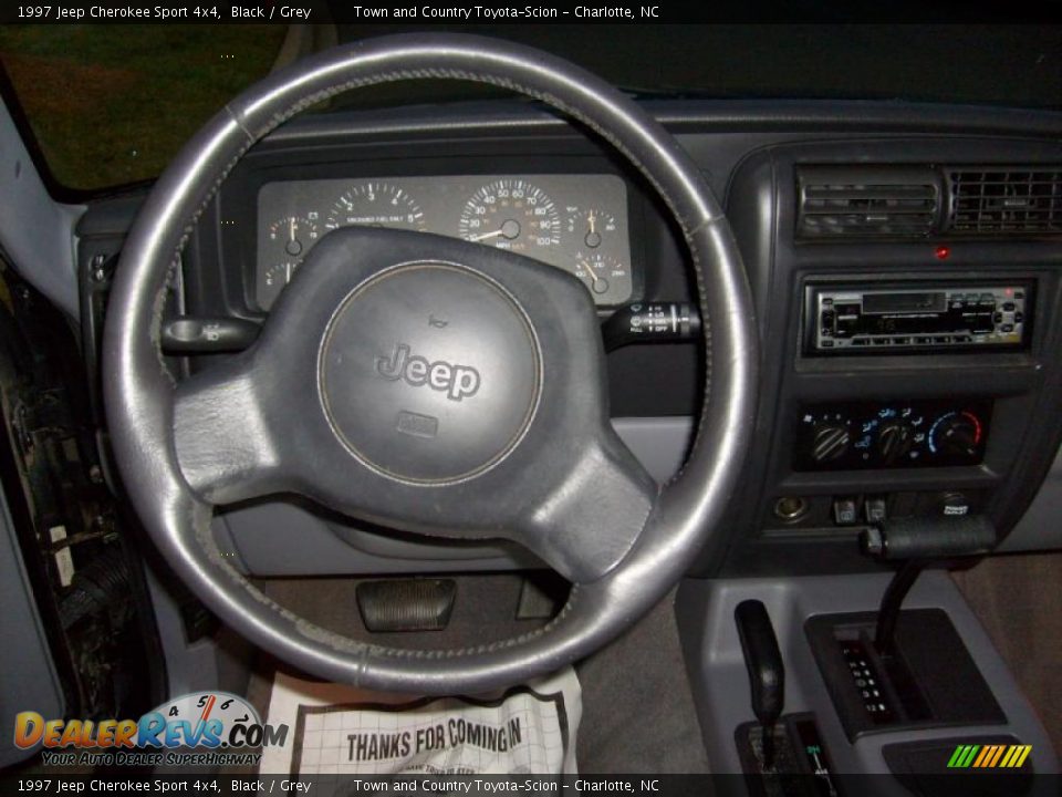 1997 Jeep Cherokee Sport 4x4 Black / Grey Photo #19