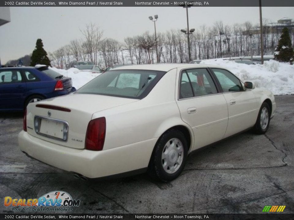 2002 Cadillac DeVille Sedan White Diamond Pearl / Neutral Shale Photo #3