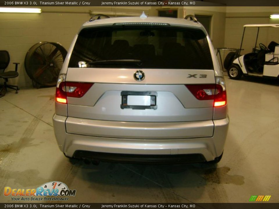 2006 BMW X3 3.0i Titanium Silver Metallic / Grey Photo #6