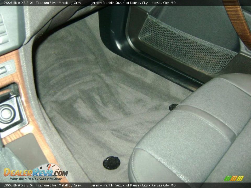 2006 BMW X3 3.0i Titanium Silver Metallic / Grey Photo #10