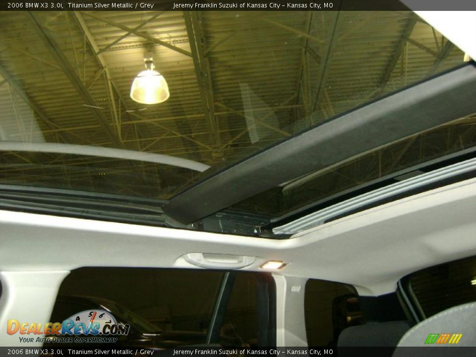 2006 BMW X3 3.0i Titanium Silver Metallic / Grey Photo #16