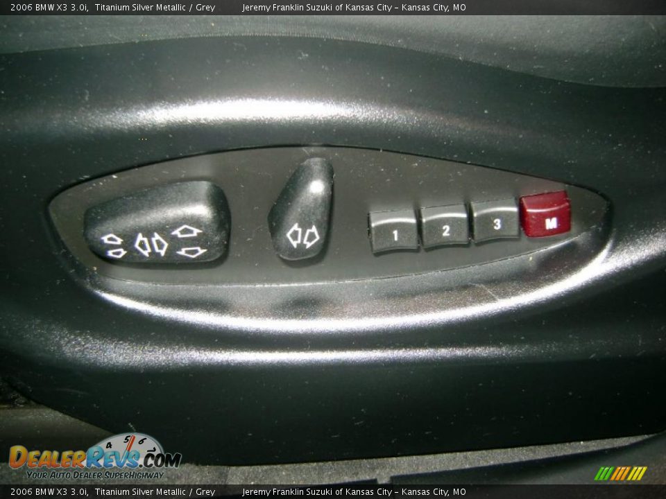 2006 BMW X3 3.0i Titanium Silver Metallic / Grey Photo #17