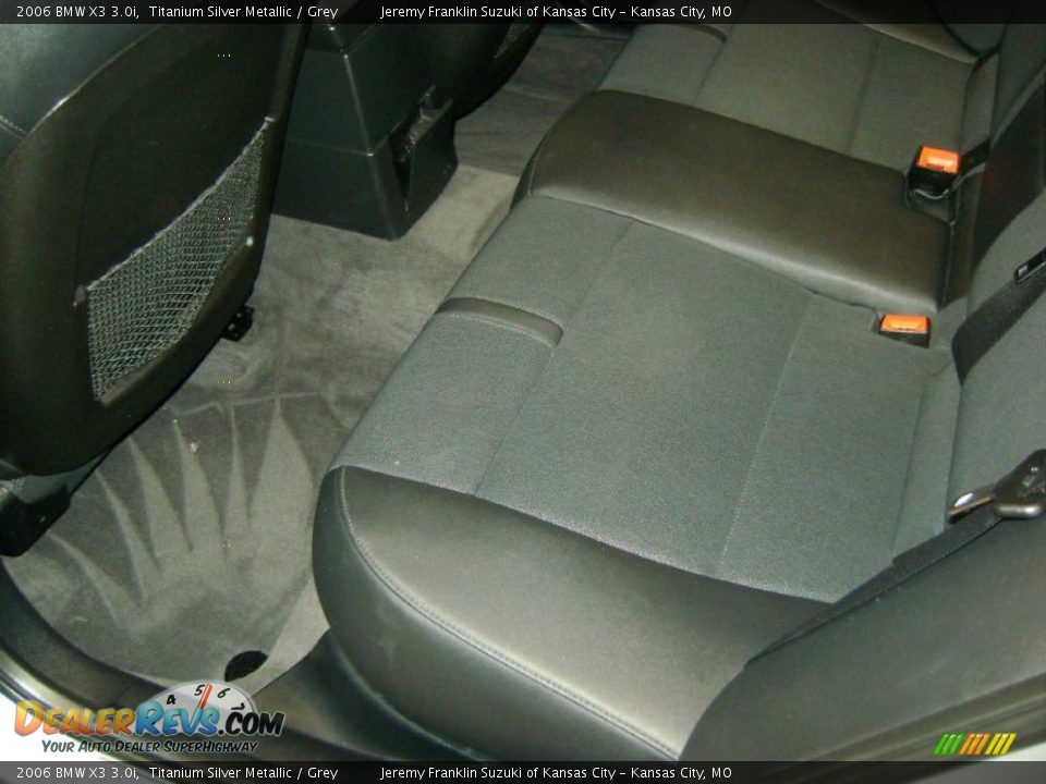 2006 BMW X3 3.0i Titanium Silver Metallic / Grey Photo #20
