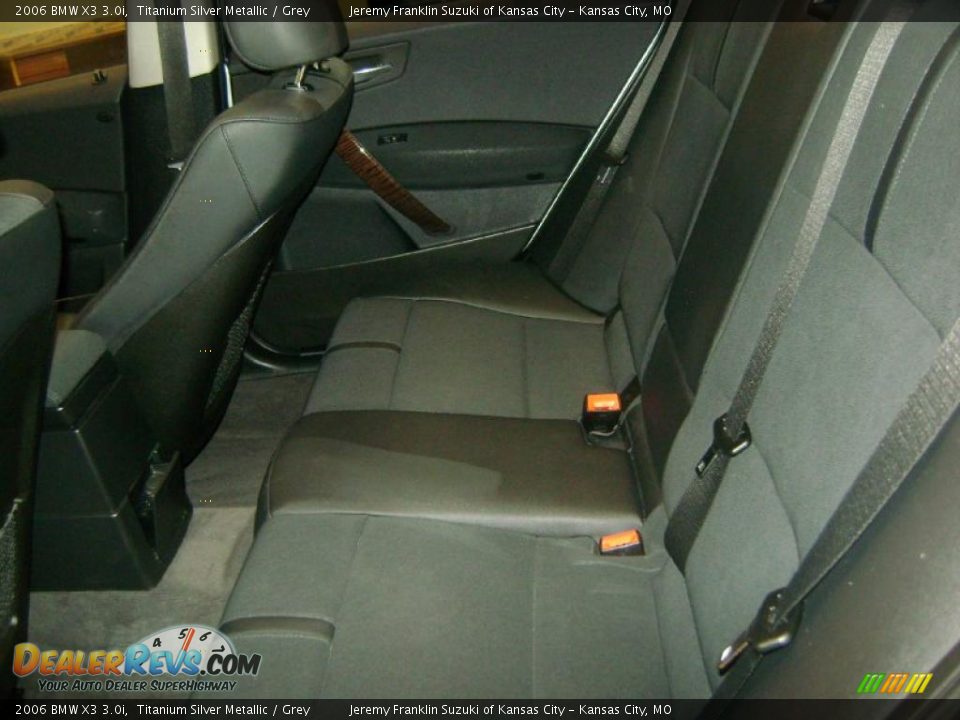 2006 BMW X3 3.0i Titanium Silver Metallic / Grey Photo #21