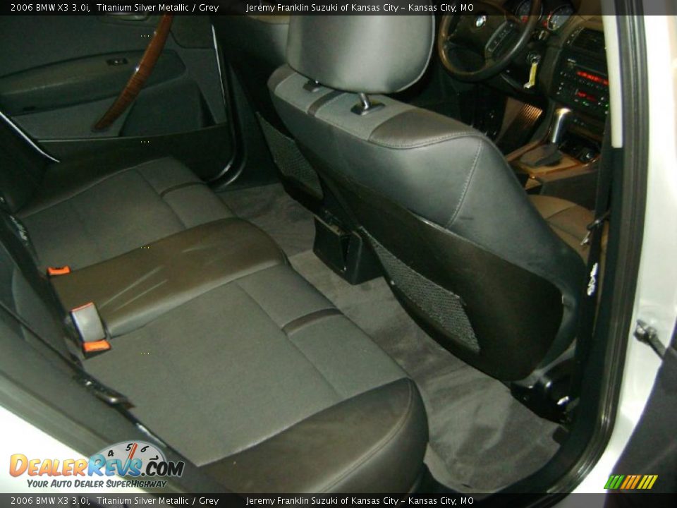 2006 BMW X3 3.0i Titanium Silver Metallic / Grey Photo #23