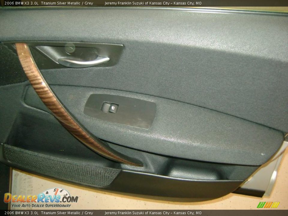 2006 BMW X3 3.0i Titanium Silver Metallic / Grey Photo #25