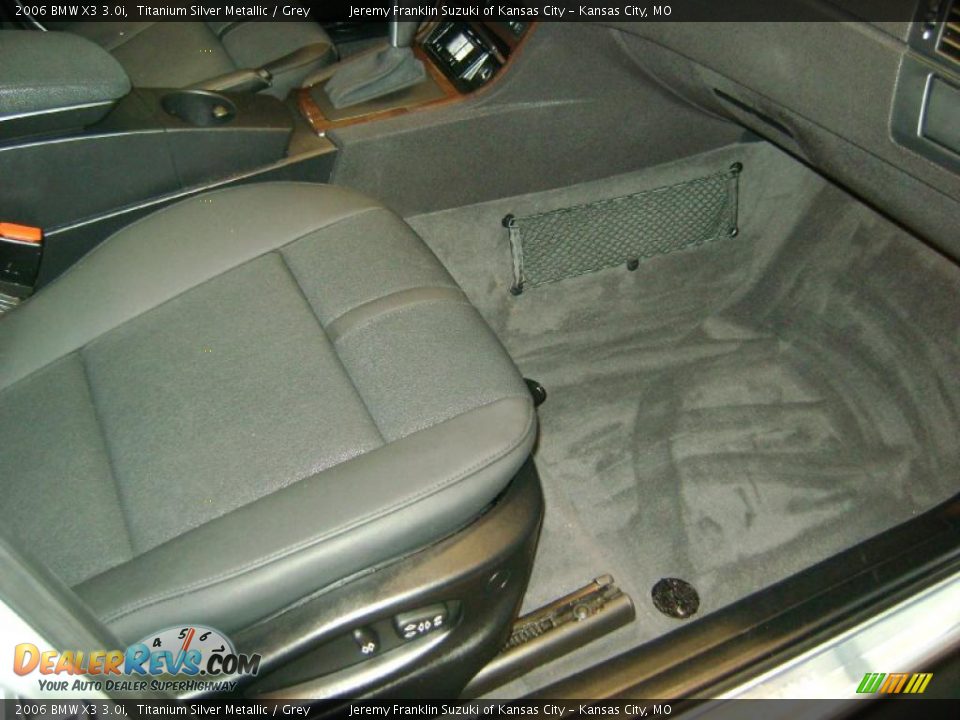 2006 BMW X3 3.0i Titanium Silver Metallic / Grey Photo #26