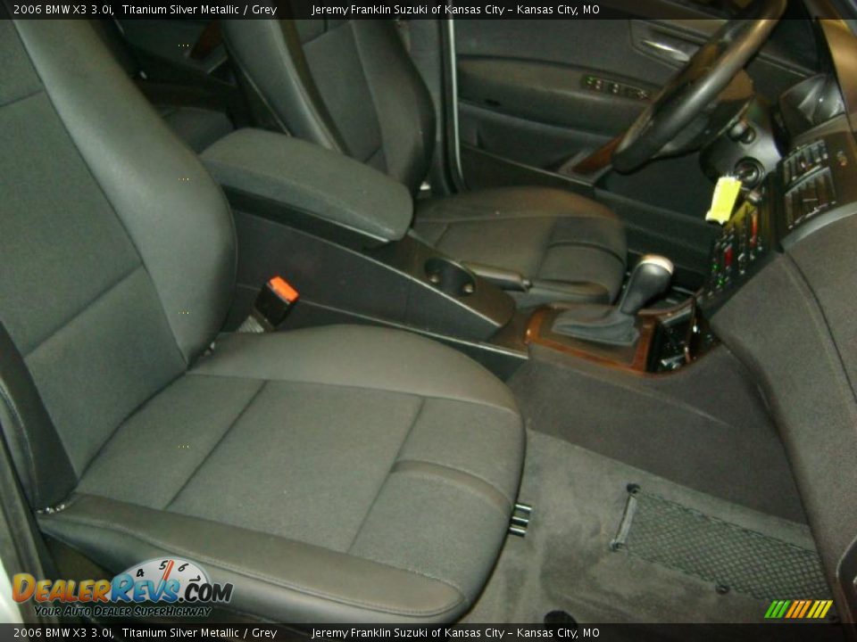 2006 BMW X3 3.0i Titanium Silver Metallic / Grey Photo #27
