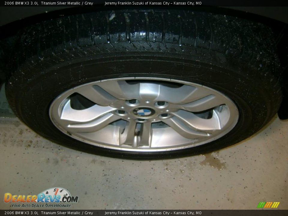 2006 BMW X3 3.0i Titanium Silver Metallic / Grey Photo #30