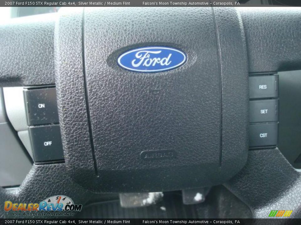2007 Ford F150 STX Regular Cab 4x4 Silver Metallic / Medium Flint Photo #11