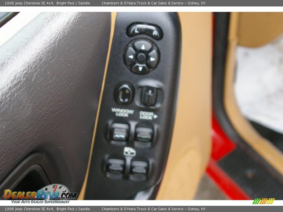 1998 Jeep Cherokee SE 4x4 Bright Red / Saddle Photo #7
