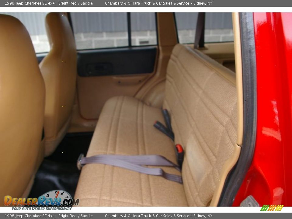 1998 Jeep Cherokee SE 4x4 Bright Red / Saddle Photo #8