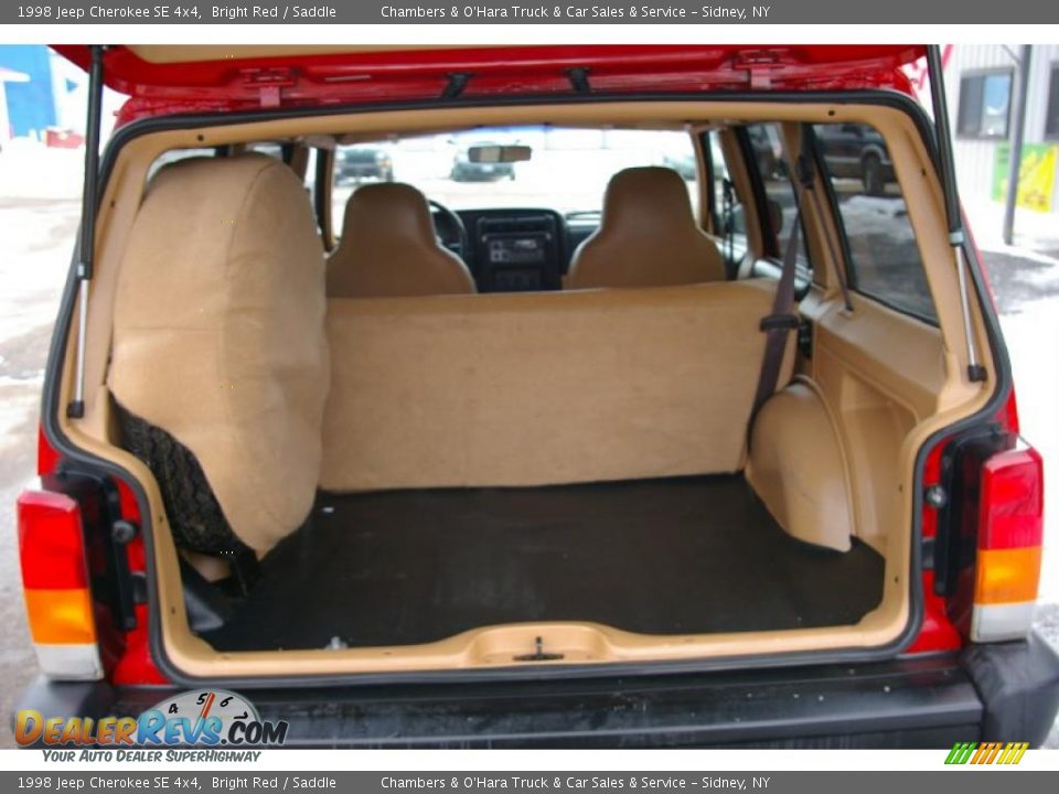 1998 Jeep Cherokee SE 4x4 Bright Red / Saddle Photo #10