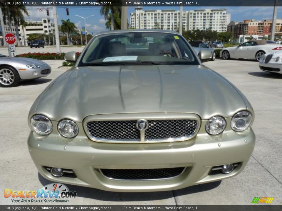 2008 Jaguar XJ XJ8 Winter Gold Metallic / Champagne/Mocha Photo #1