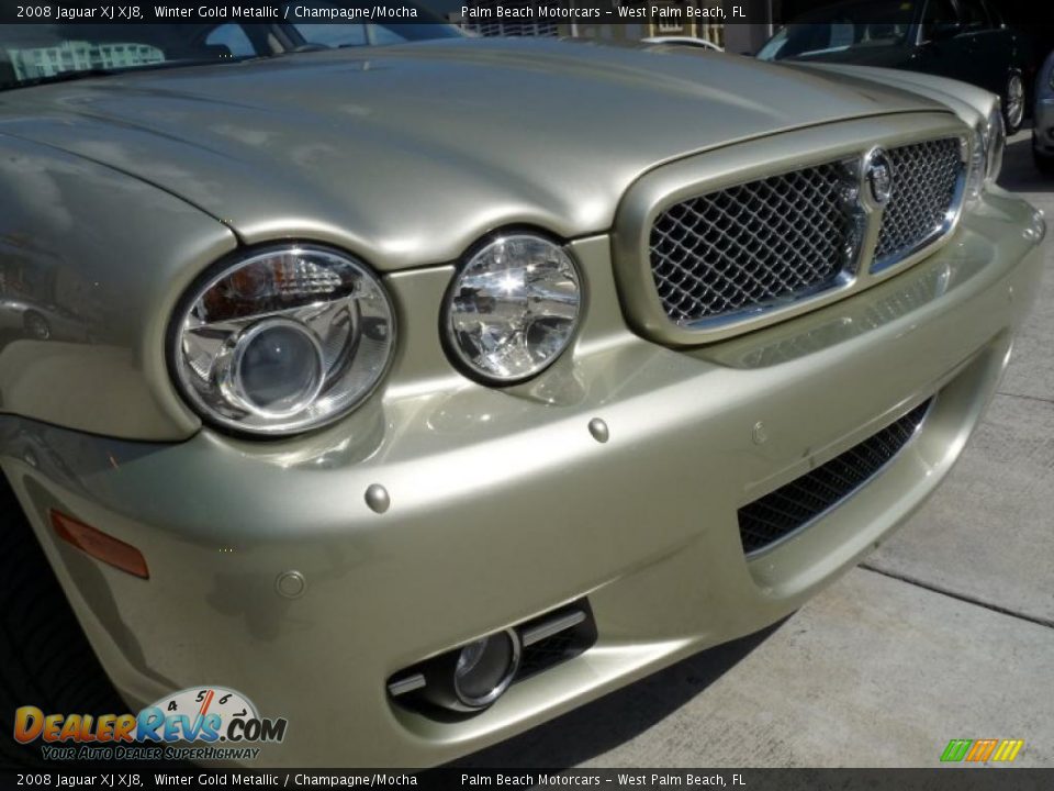 2008 Jaguar XJ XJ8 Winter Gold Metallic / Champagne/Mocha Photo #4